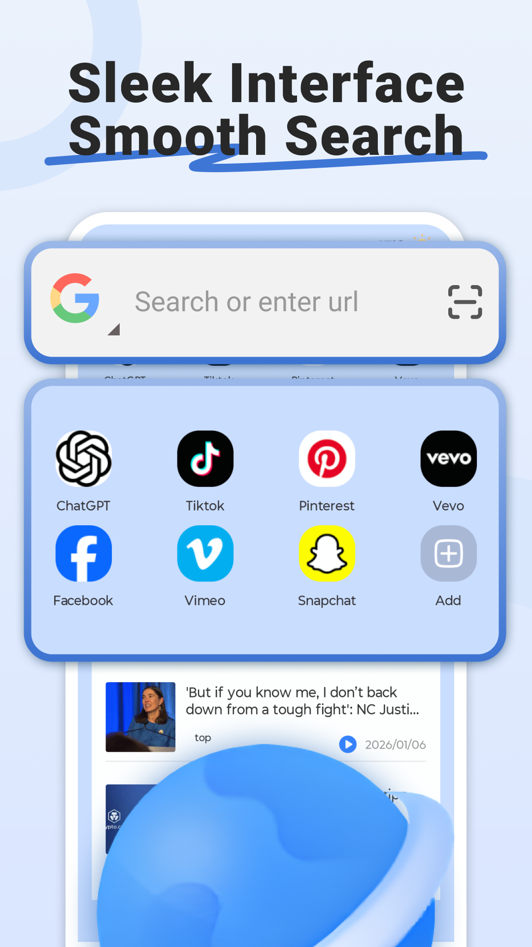 Aura Browser Screenshot 1